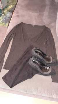 Сет блуза DICA, фигурален клин и обувки номер 39