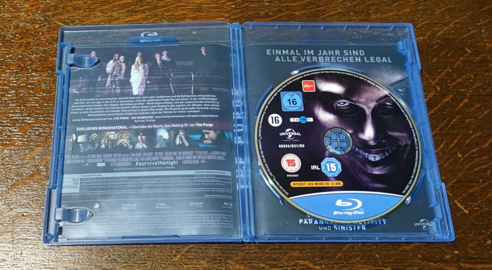 The Purge Blu-Ray DVD HD