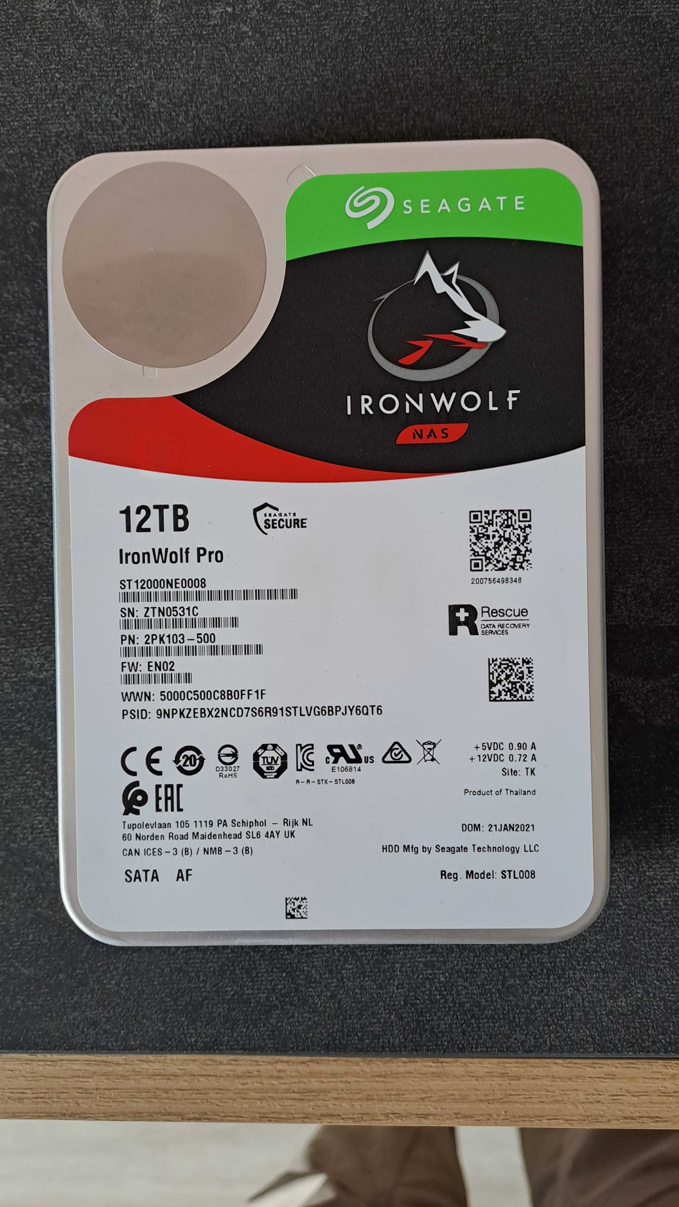 Хард Диск Seagate IronWolf Pro 3.5 12TB 7200rpm 256MB SATA3