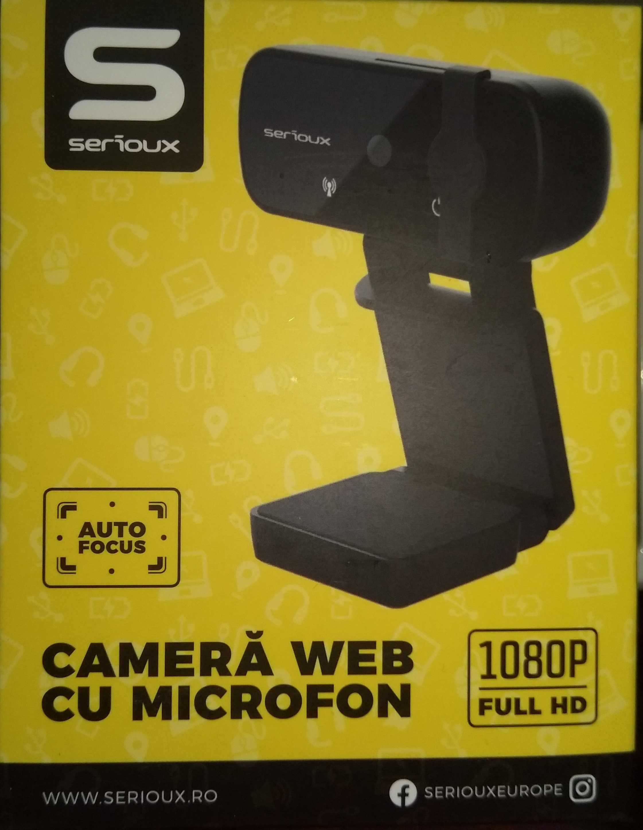 Camera web Full HD, cu microfon - nouă, sigilată