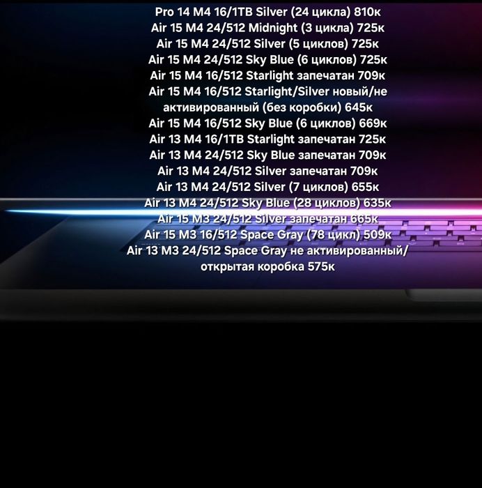 Macbook Air/Pro M3 M4