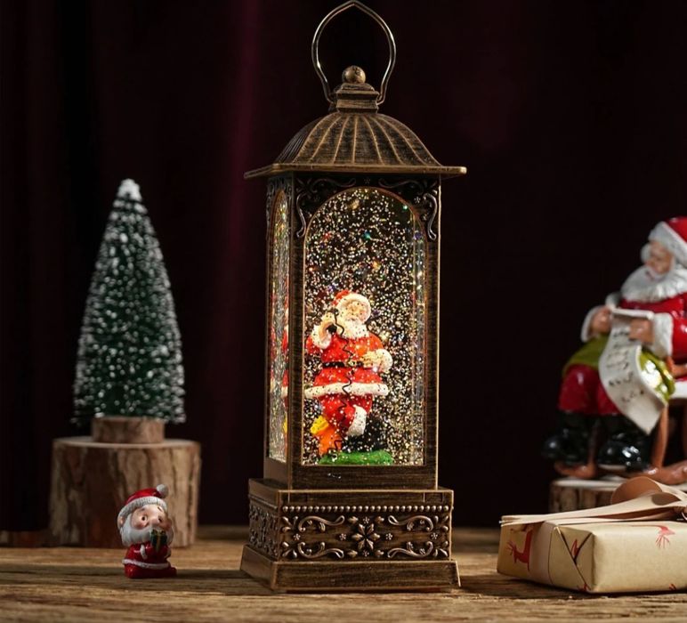 Felinar decorativ Craciun cu lumina calda diverse modele NOU