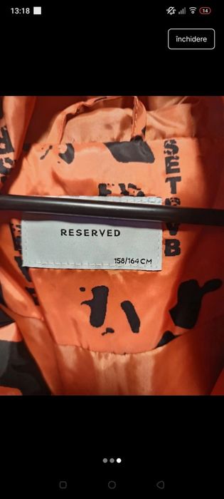 Geaca băiat 158-164 nouă