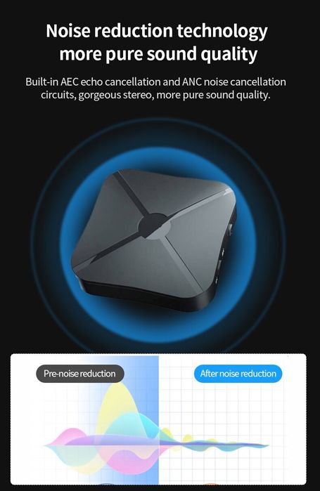 Receiver Audio Bluetooth, cu baterie integrata BT 5.0 Stereo