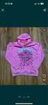 spider hoodie pink