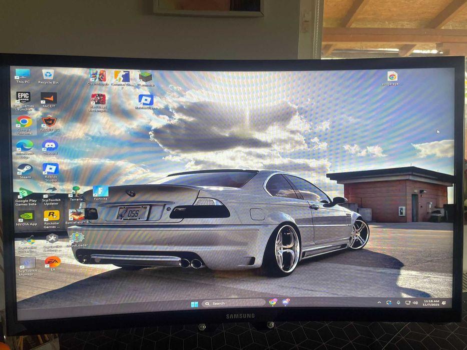 Monitor gaming Samsung - 24RG52F, 24", 144Hz, 4ms, curved