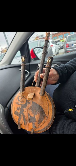 Африкански традиционен инструмент Ngoni – 6 струни, ръчна изработка