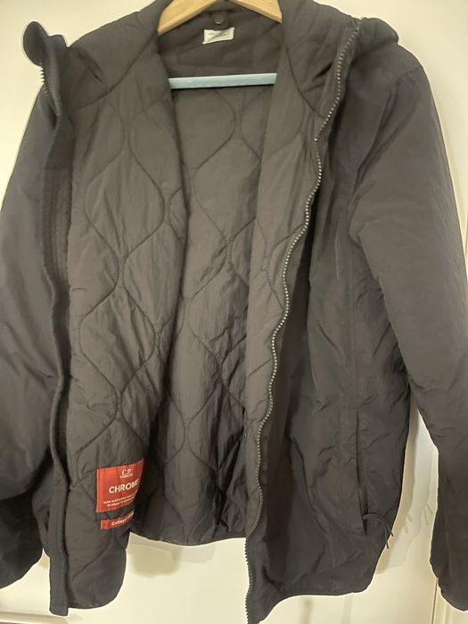 C.P. Company Chrome Quilted Goggle Jacket – Black (06CMSS253A 002246G)