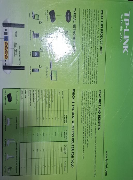 Router Wireless TP-Link TL-WR841N – 300 Mbps – Ca nou