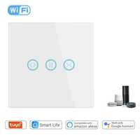 Intrerupator smart WiFi BLE 1800W jaluzele panou sticla TUYA