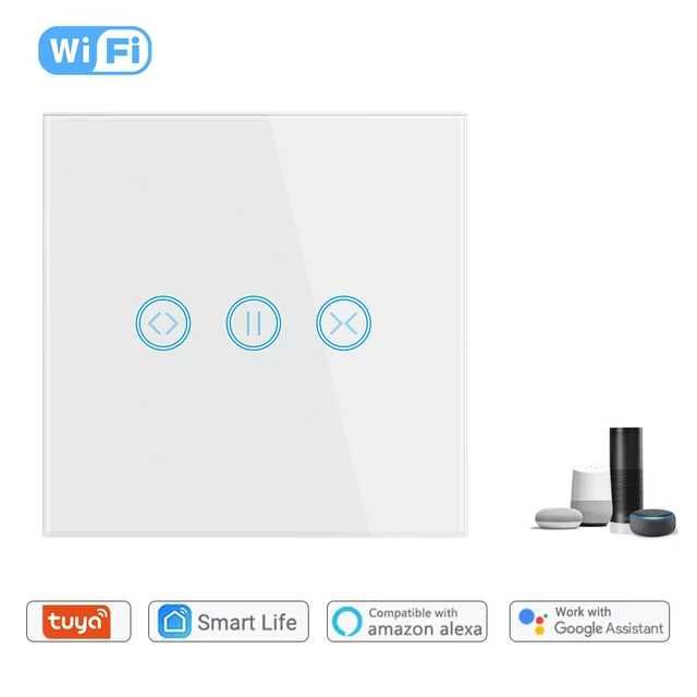 Intrerupator smart WiFi BLE 1800W jaluzele panou sticla TUYA TR GRATIS