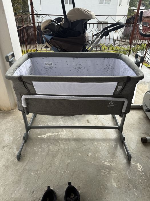 Комплект бебешка количка,столче за кола и кошер