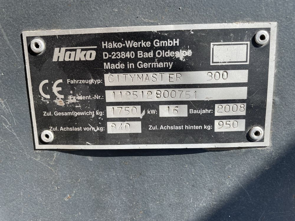 Maturatoare stradala Hako Citymaster 300 / automaturatoare