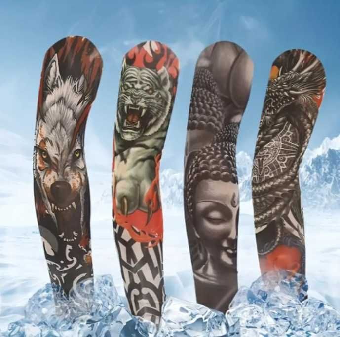 Mânecă tatuaj 3D Print, Măsura universala, unisex