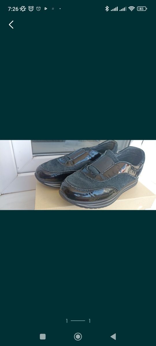 Весенние сапоги (ботинки) Турция, туфли 34 р, натуральная кожа, Kemal