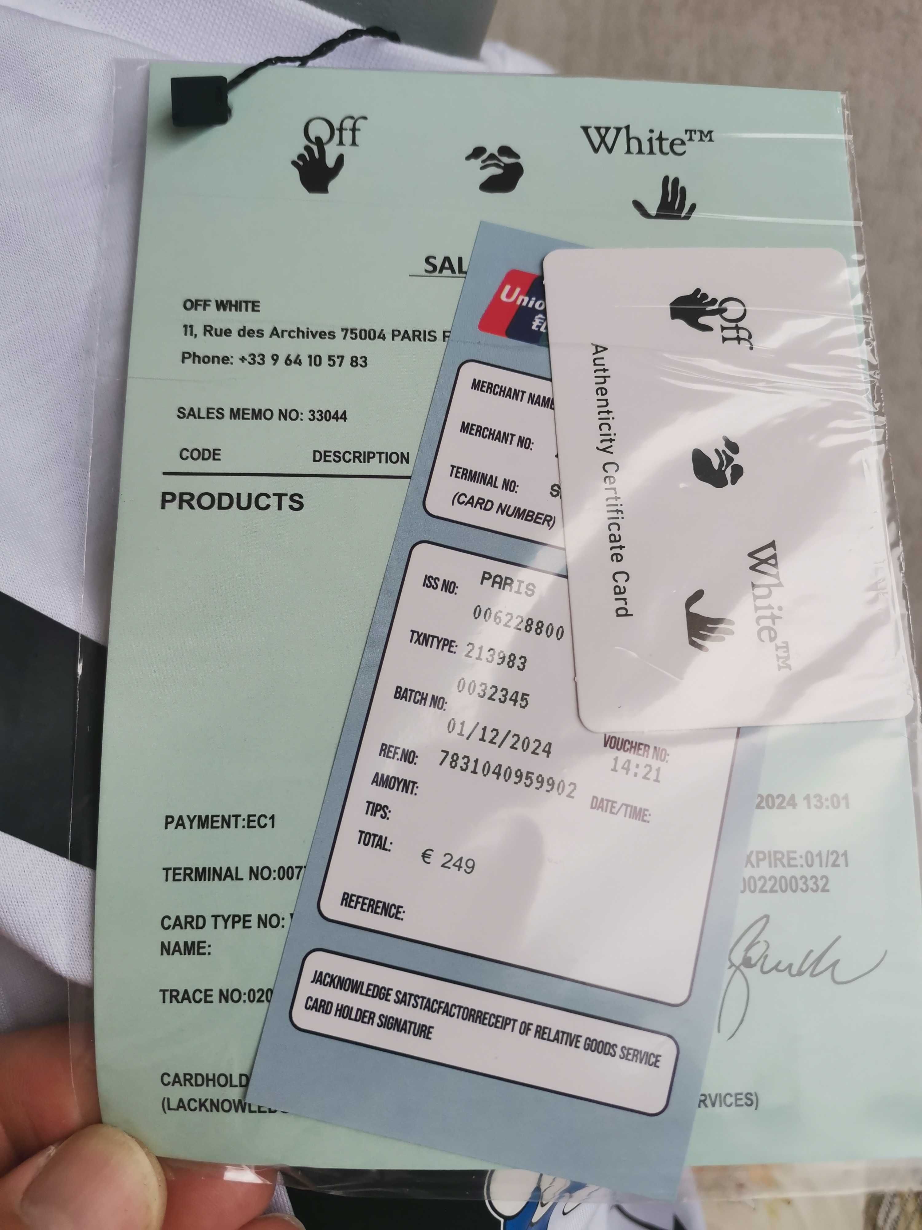 Мъжка тениска с къс ръкав Off White