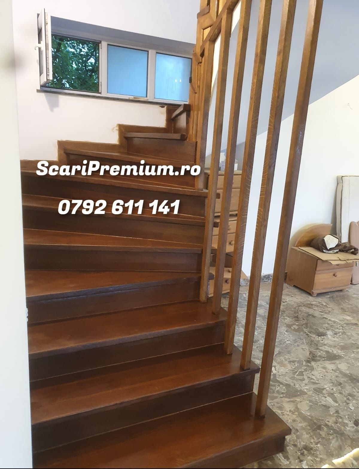Scari interioare lemn, scari lemn, scari stejar, scari moderne, trepte