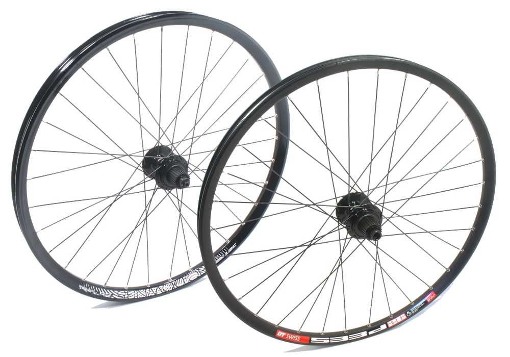 26" Капли за диск Shimano, DT Swiss, QR, Thru-Axle, Предна, Задна