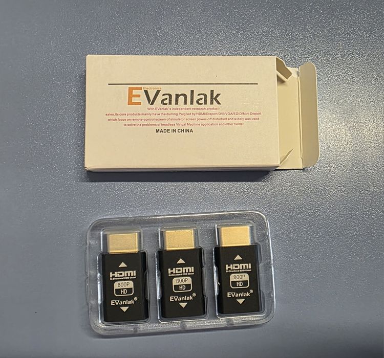HDMI EDID Emulator 3rd Gen Evanlak  3 bucati 1280x800 60Hz (HD)