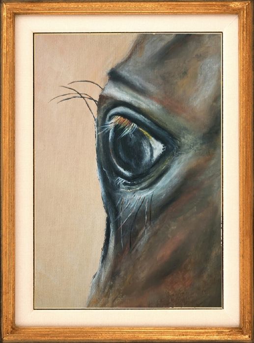 Картина "КОН"с акрилни бои.