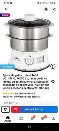 Vând aparat gatit aburi Tefal