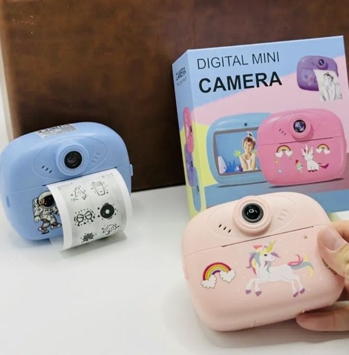 3 в 1 Детски фотоапарат с моментен термо печат