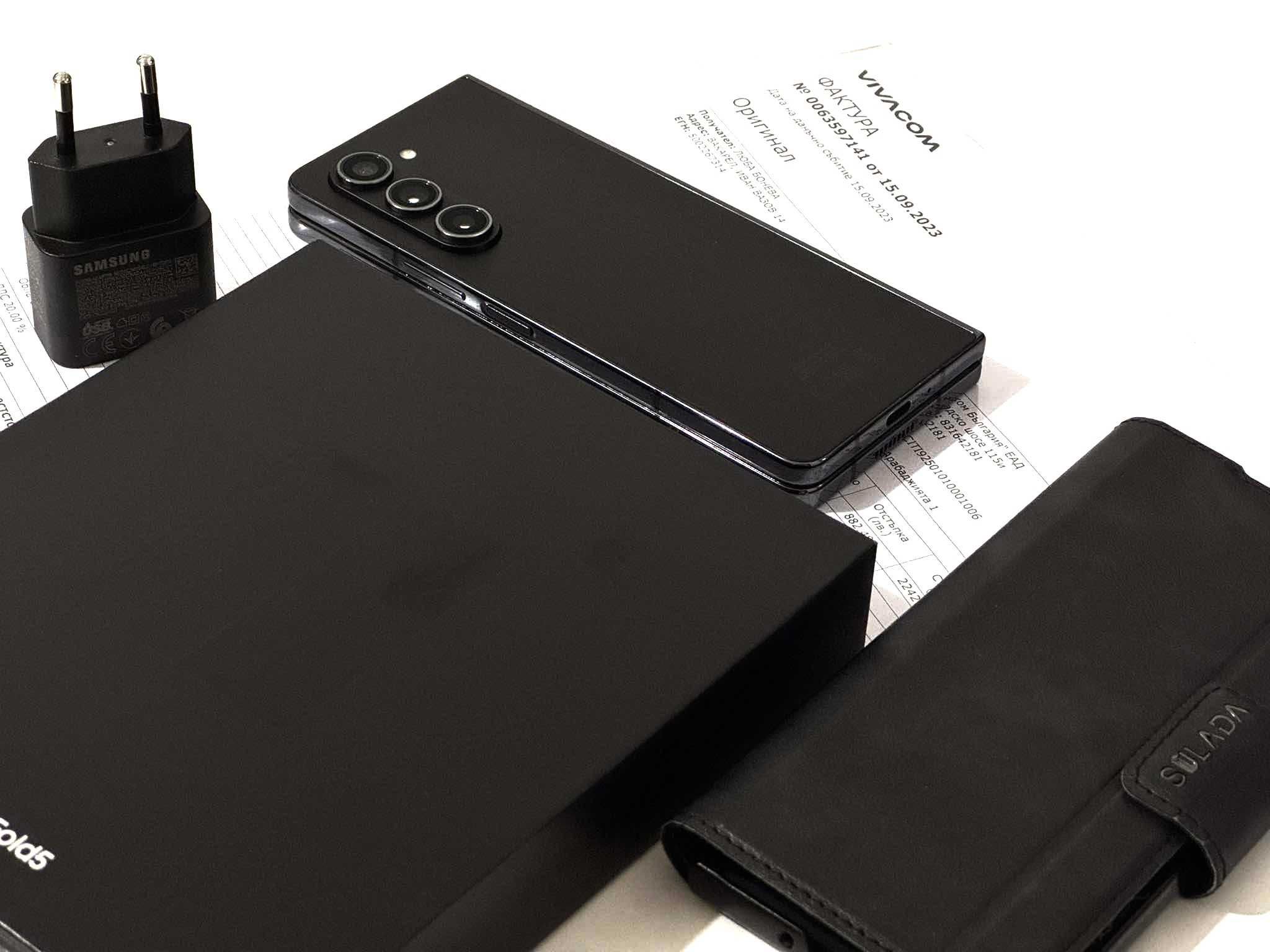 Бартер! Гаранция! Samsung Galaxy Z Fold 5 Phantom Black (Черен)
