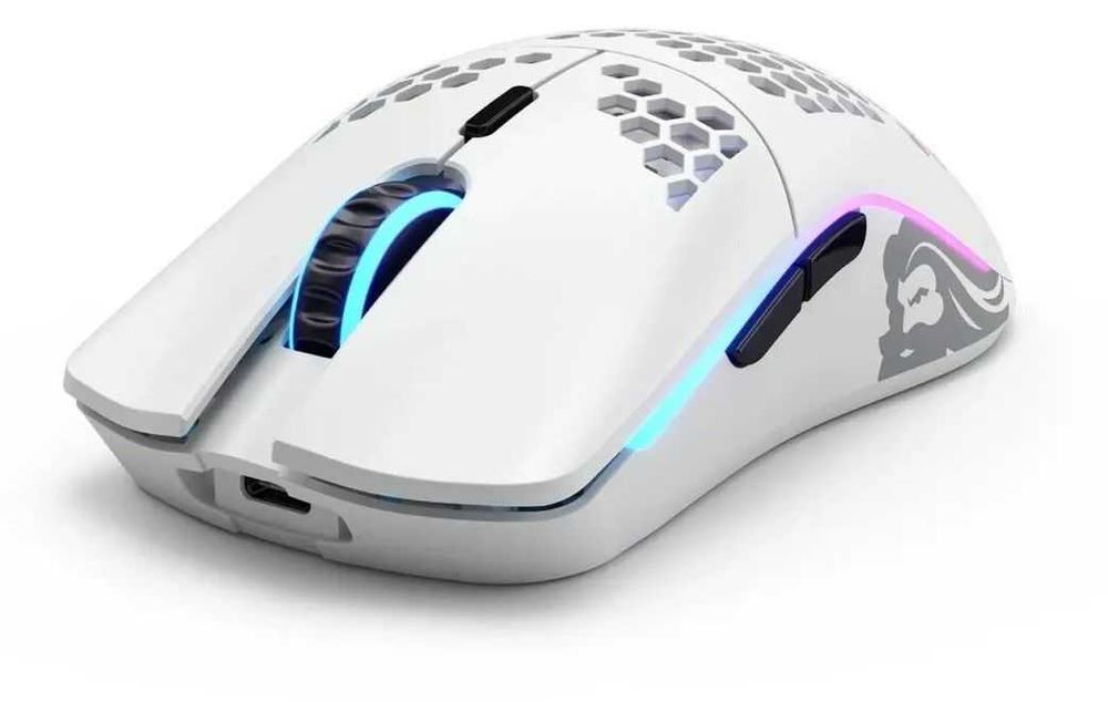 Оптична Безжична Гейминг Мишка Glorious Model O Wireless, Бяла, 69 гр.