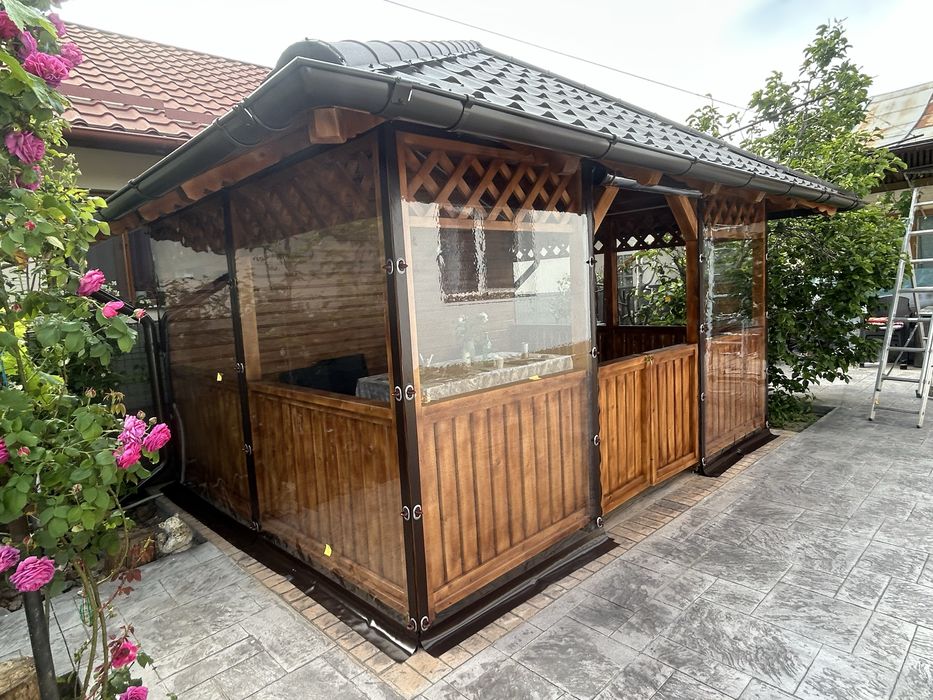 Inchideri terase/foisoare - Folie transparenta 0,8 (Pvc)