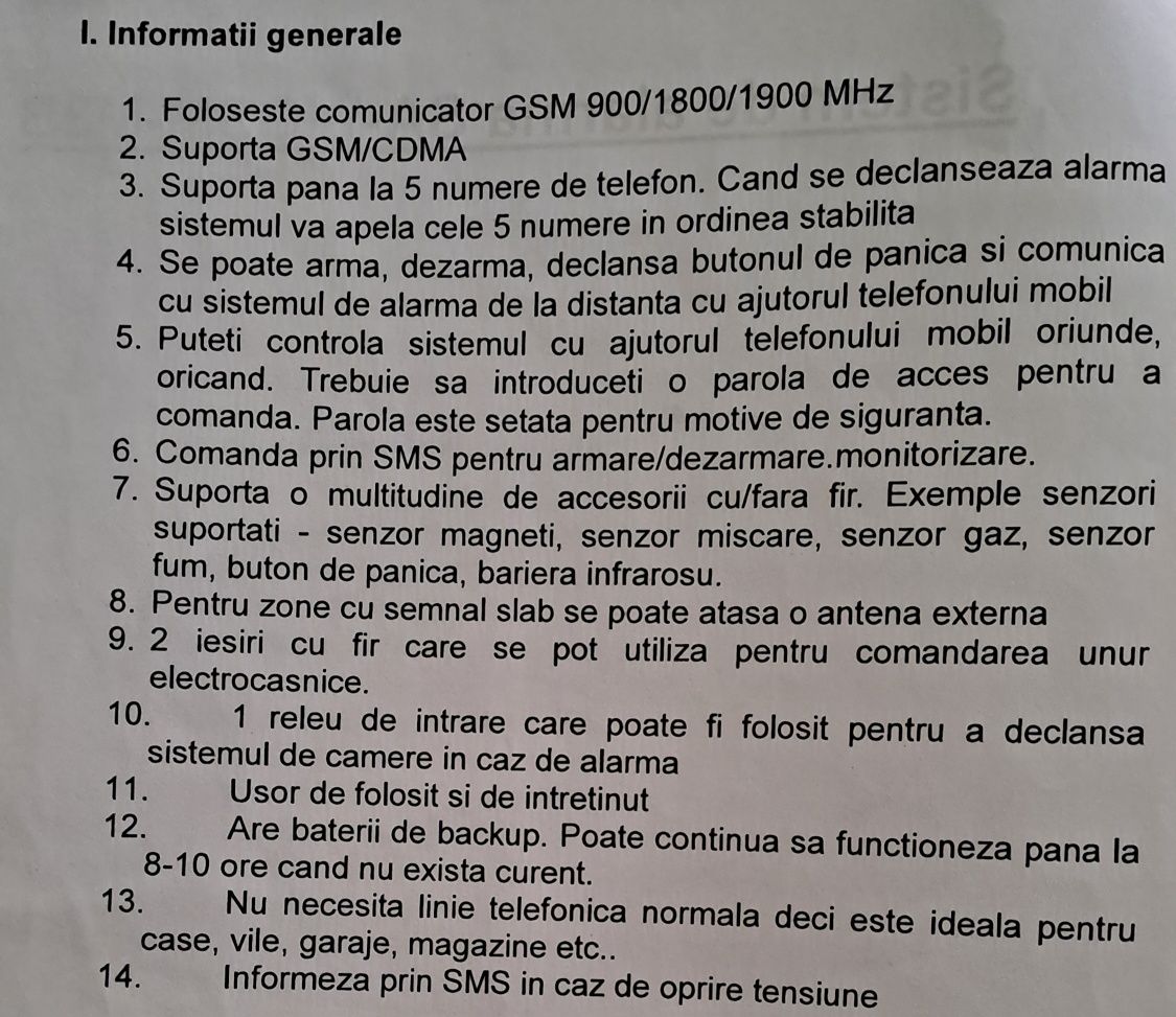Sistem de alarma antiefractie