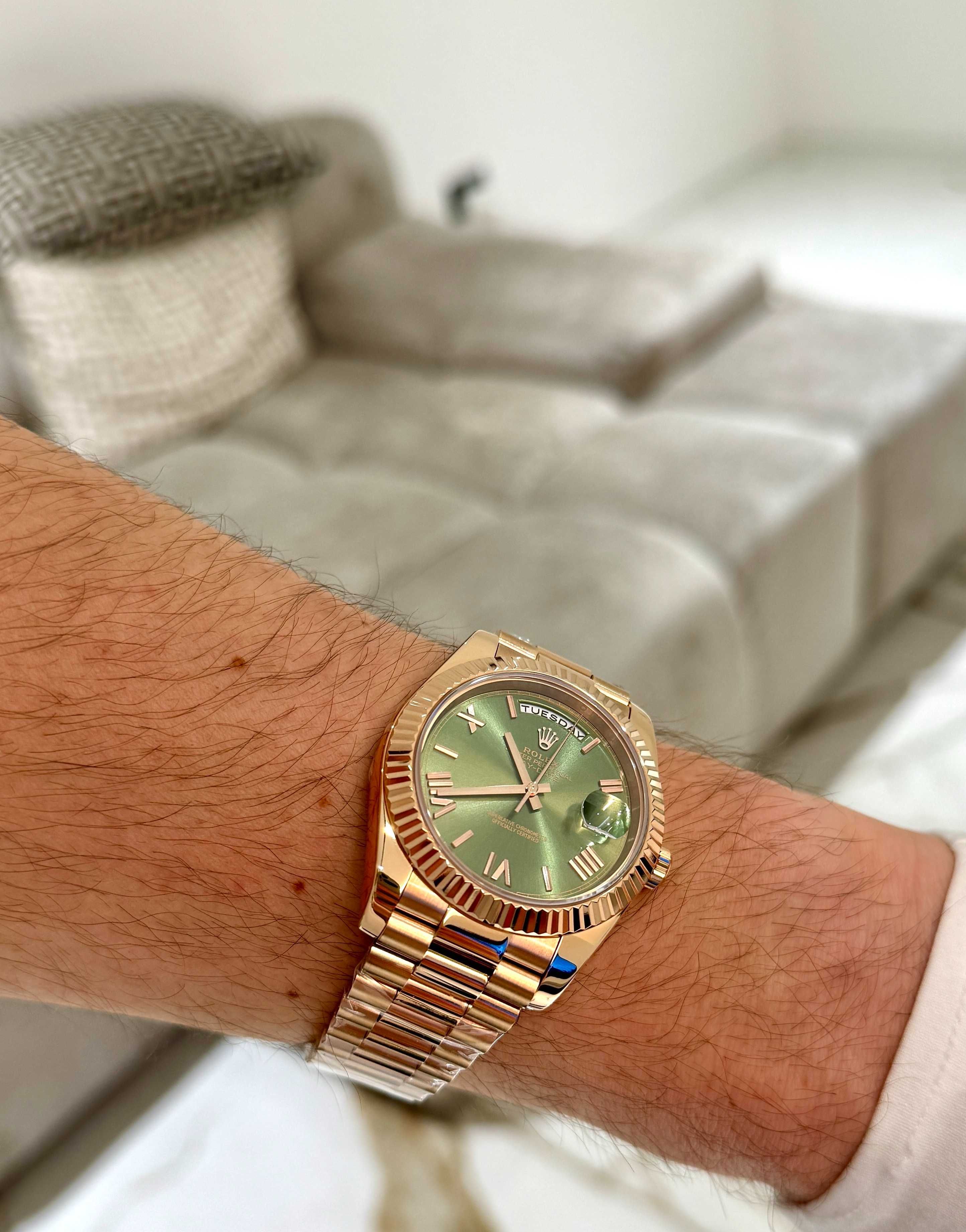 Rolex Day-Date 40mm зелен циферблат