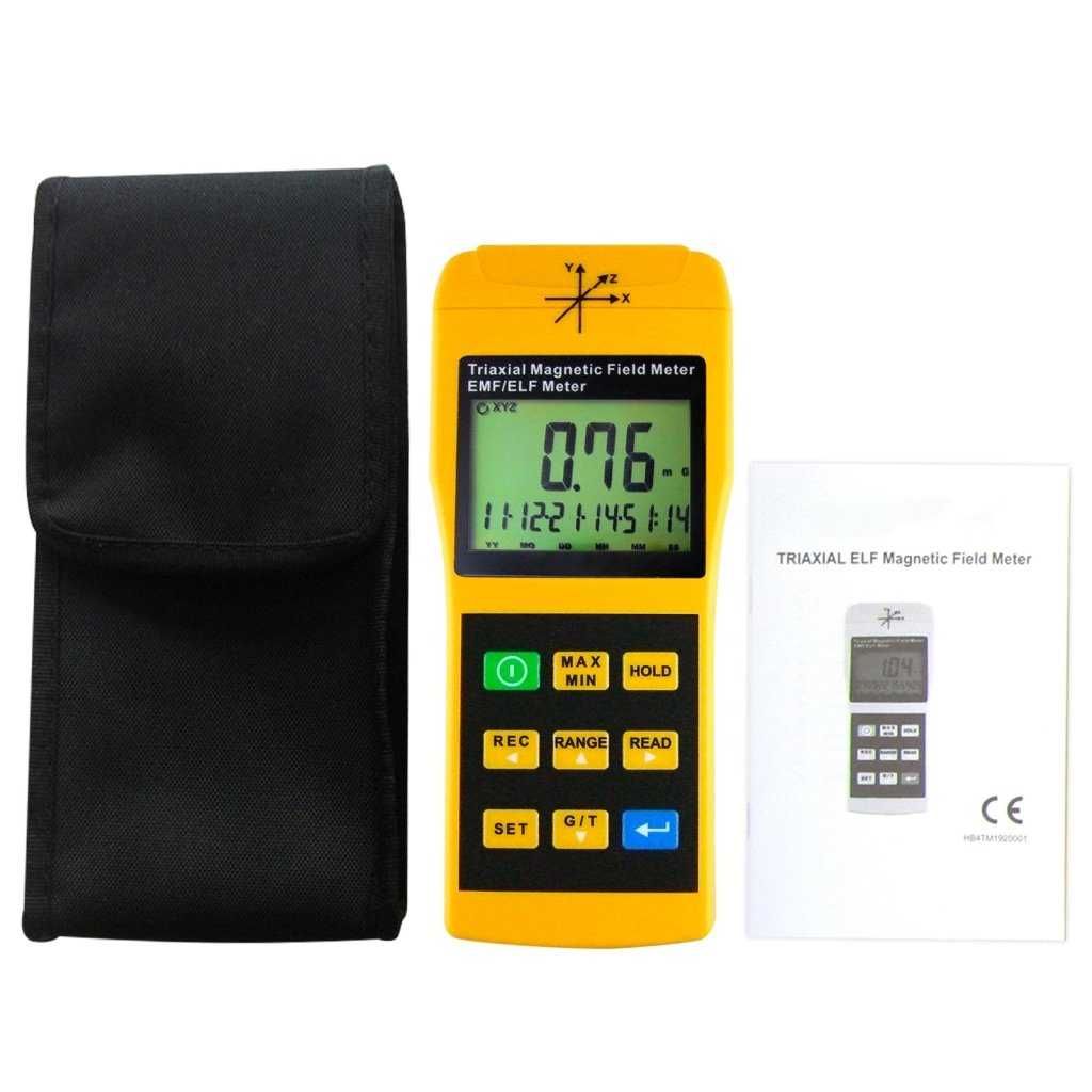 T92 Уред за измерване на ЕМП радиочестотна радиация Гаус метър 2000 mG