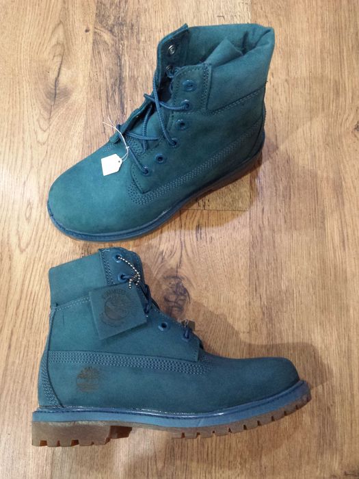 Bocanci TIMBERLAND originali noi piele waterproof turcoaz 39.5/42/45