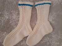 Ciorapi tricotati cu model foarte frumos