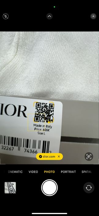 Dior-Автентична чисто нова дамска блуза М номер