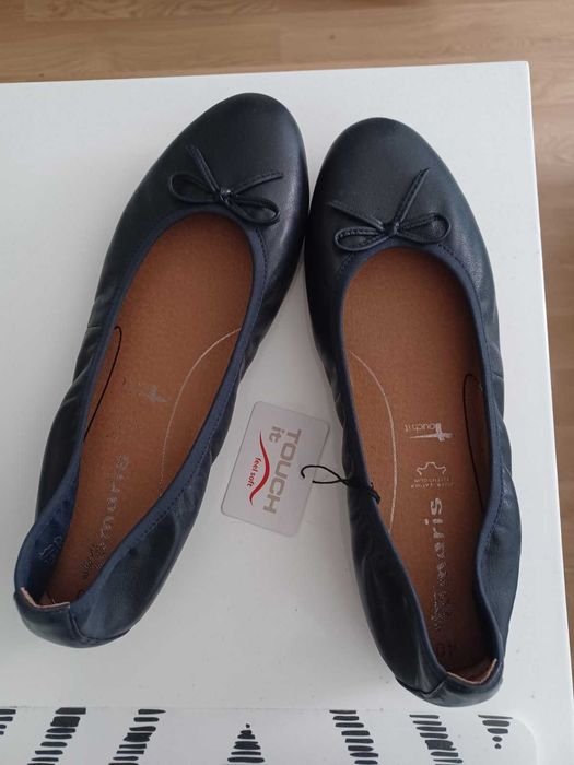 балеринки естествена кожа