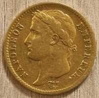 Moneda 20 franci aur Napoleon Bonaparte an 1810