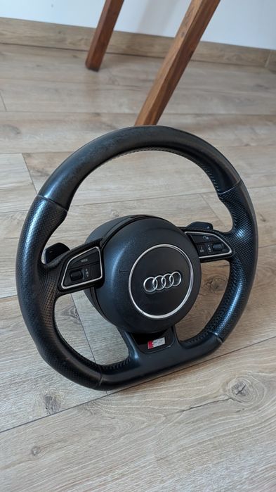 Volan Audi S5 Original (OEM) - Piele Sport, Padele și Comenzi