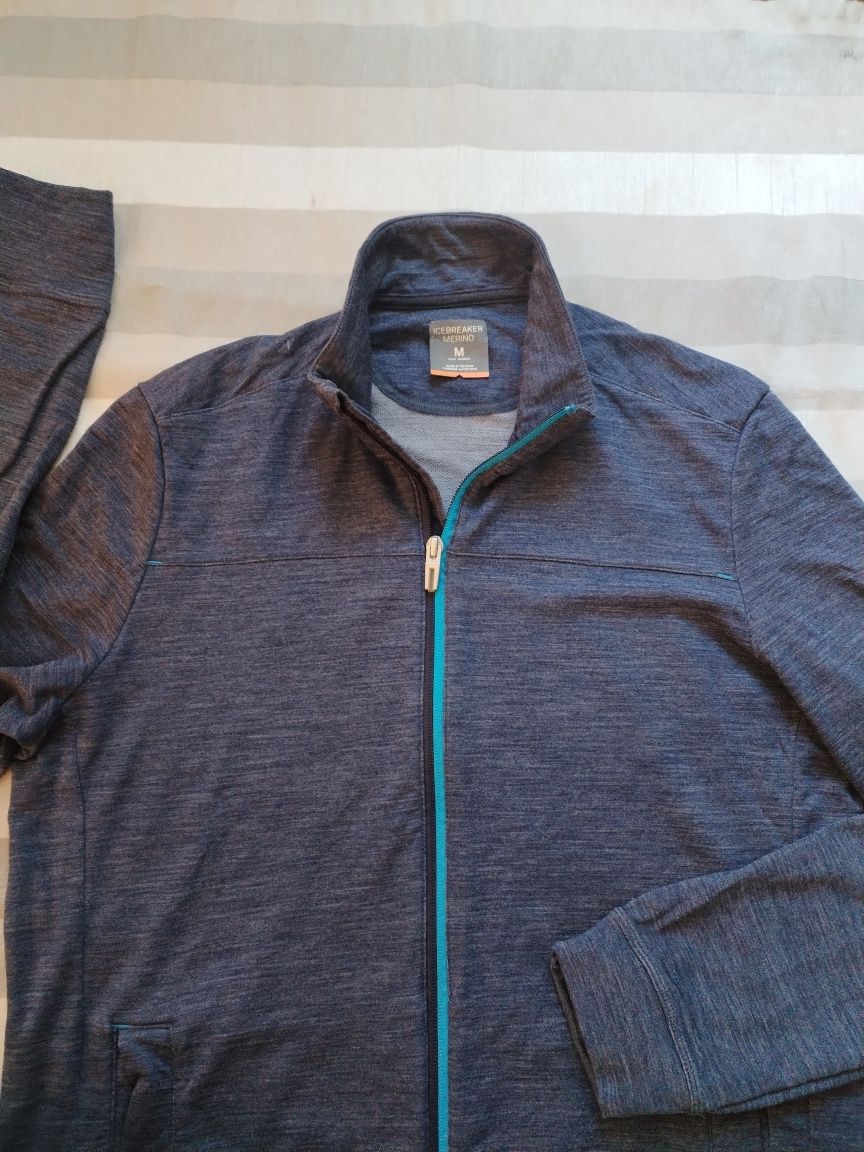 icebreaker Men's Long Sleeve Zip Jacket - мъжко мерино горнище