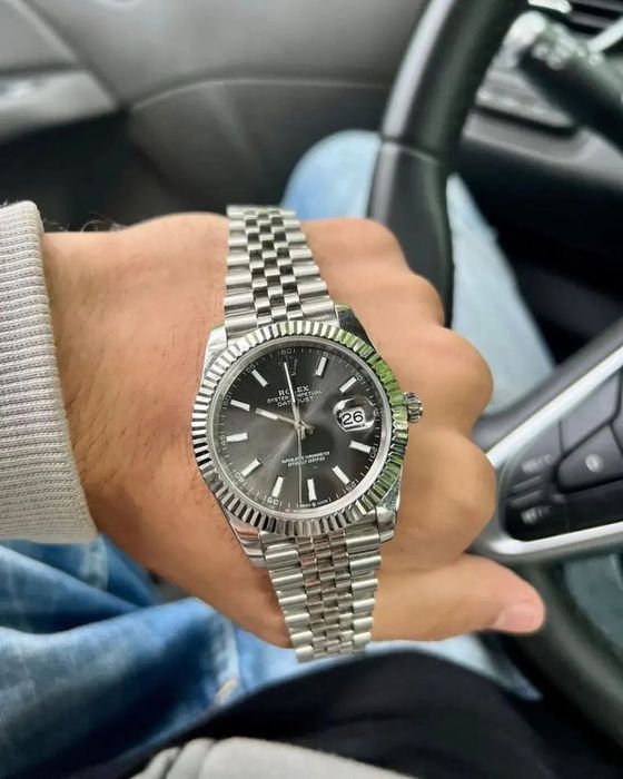 rolex datejust gray dial 41,mm