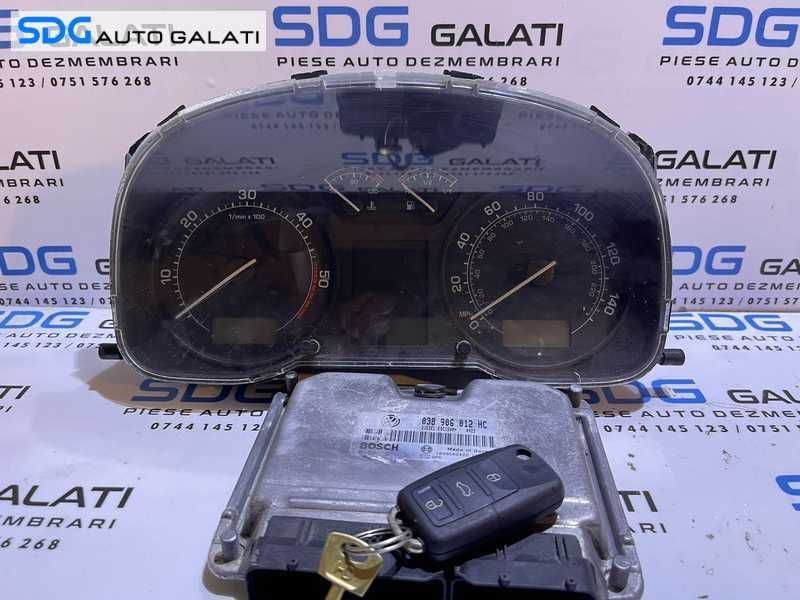 Kit Pornire ECU Calculator Motor Cip Cheie Imobilizator Skoda Octavia 1 1.9 TDI ASV 1997 - 2011 Cod 038906012HC 0281011311 [L4417]
