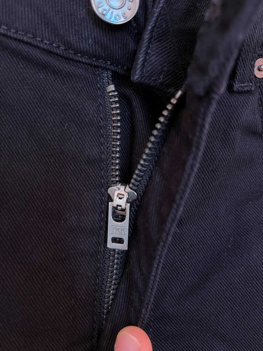 Acne Studios Row Black Мъжки Дизайнерски Дънки