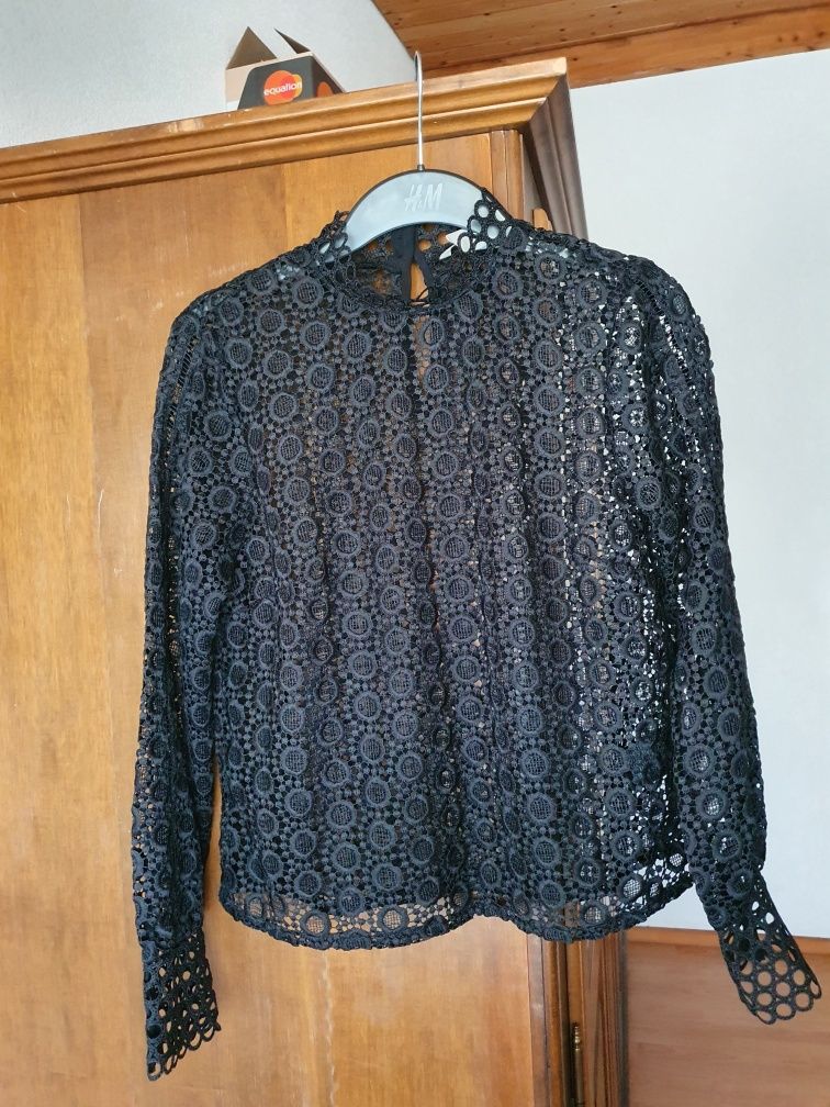 Bluza NOUA H&M dantela 38