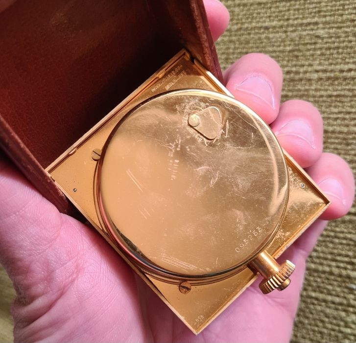 Jaeger LeCoultre Ceas De Voiaj Masa Calatorie Mecanic Alarma