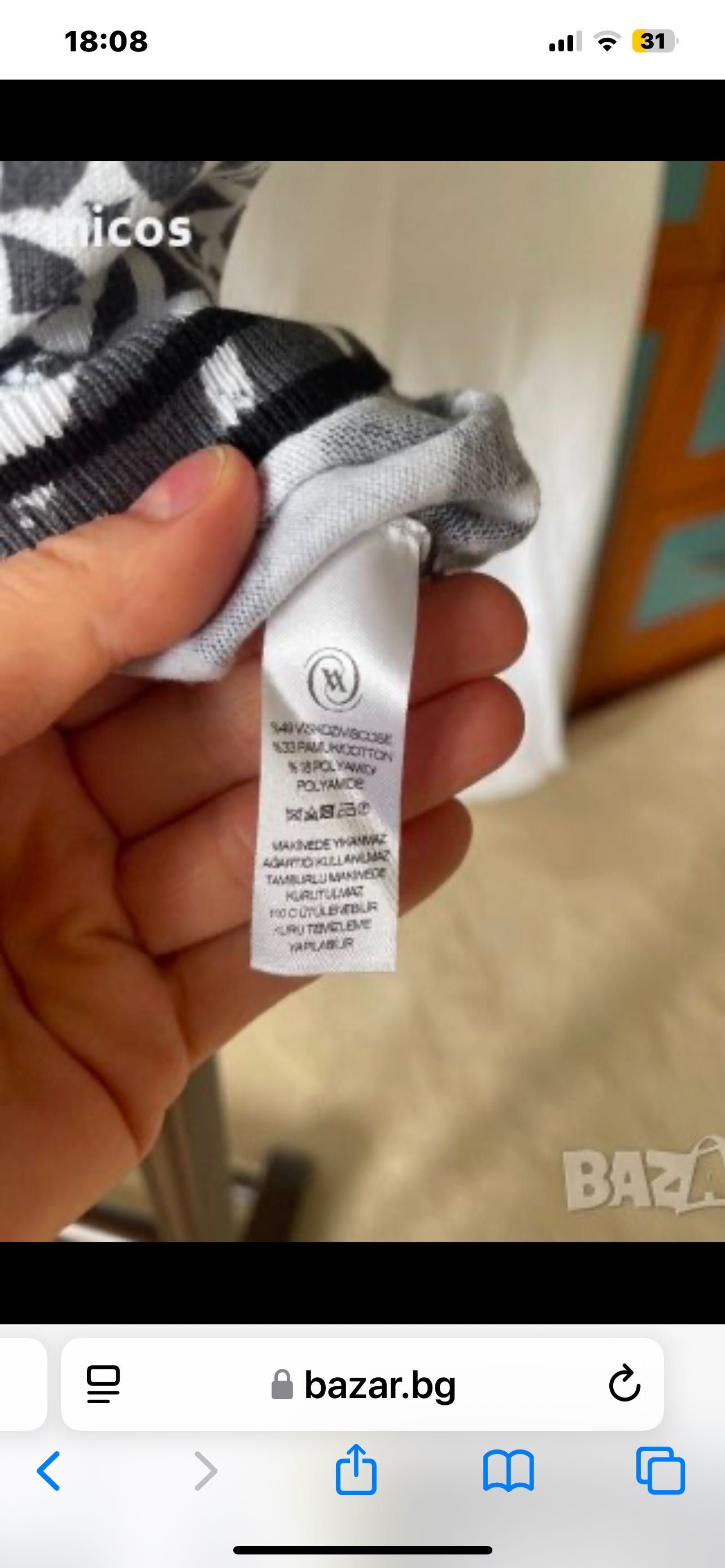 Calvin Klein, оригинал,суичър с джобове,бяло и черно