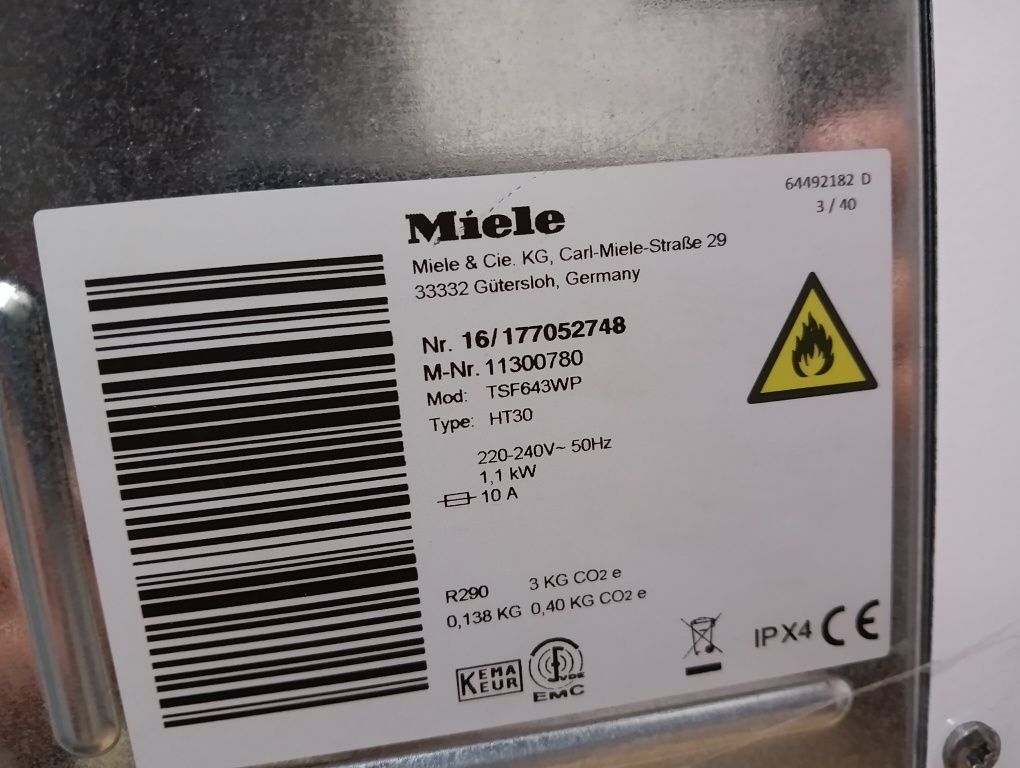 Сушилня с термопомпа Миеле Miele T1 8кг А+++ 2 години гаранция!