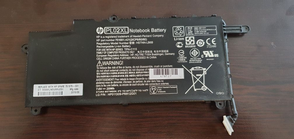 Оригинална батерия за HP X360 PL02XL