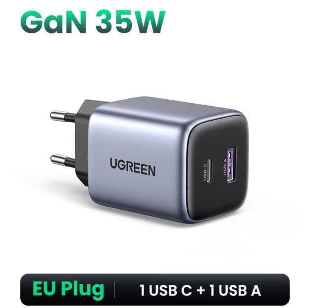Висококачествено USB зарядно UGREEN, 35W, GAN технология