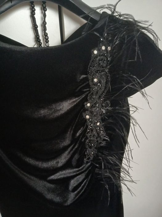 Rochie catifea foarte eleganta