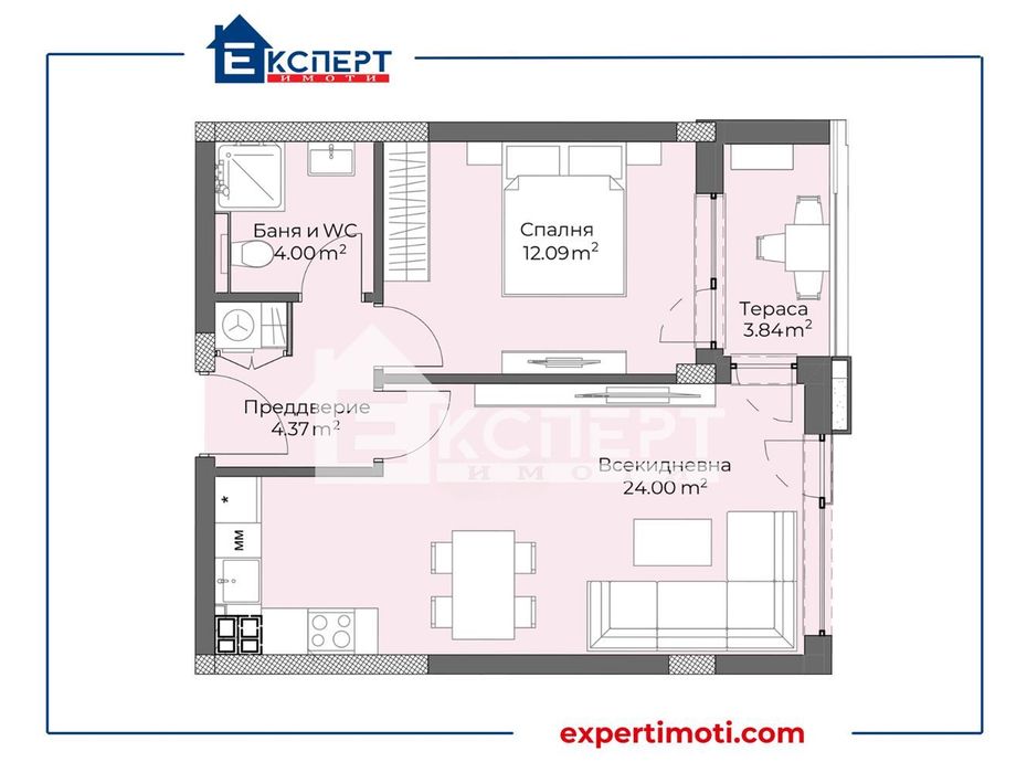 Продава се Двустаен апартамент в Пловдив, Христо Смирненски - 71 кв.м за 1302 €/кв.м - Снимка #6